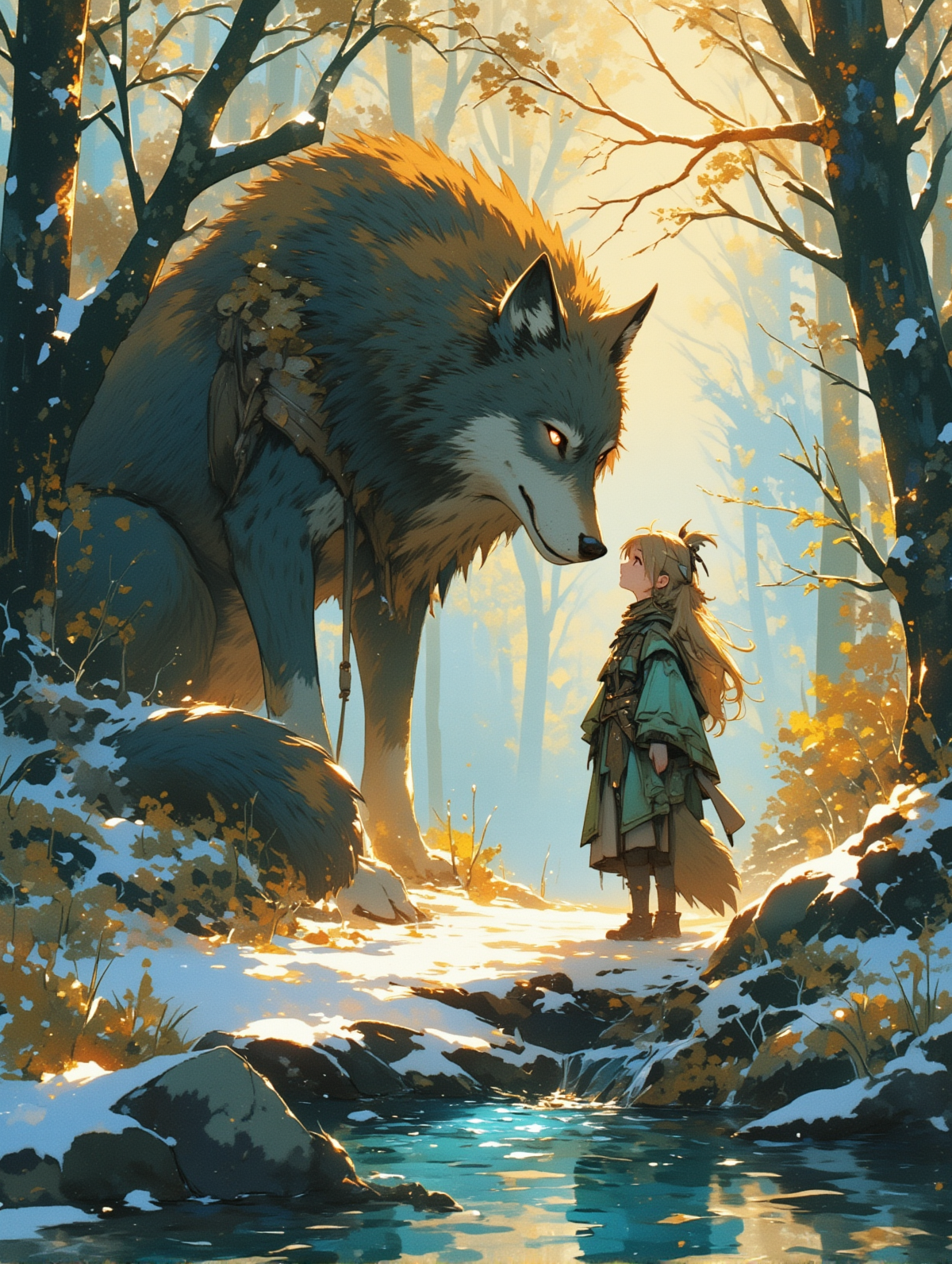 オオカミと娘_38 | の人気AIイラスト・グラビア