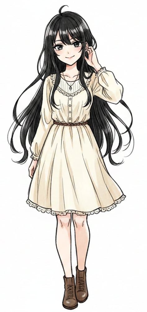 清楚系少女の立ち絵
