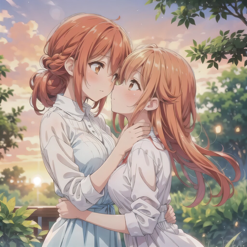 茶髪ロングでワンピースの少女２