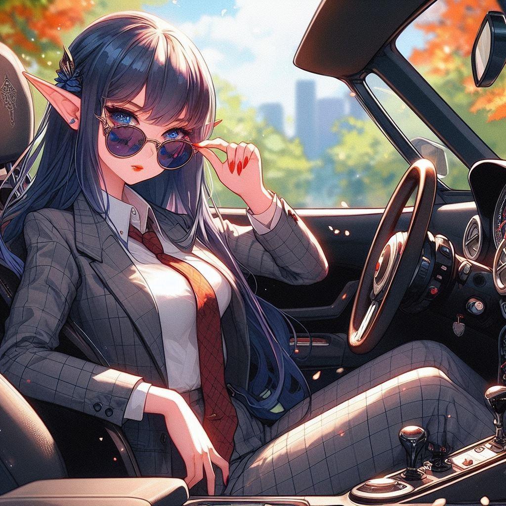 エルフさんとドライブ