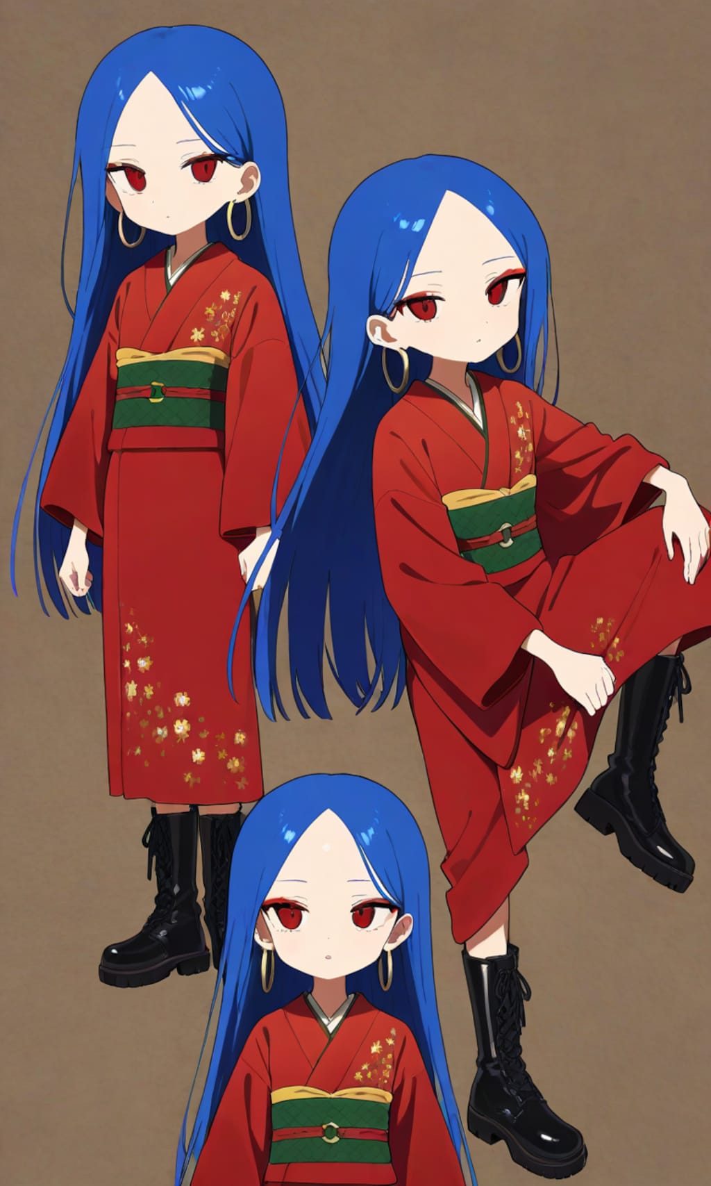 青い子完成間近。