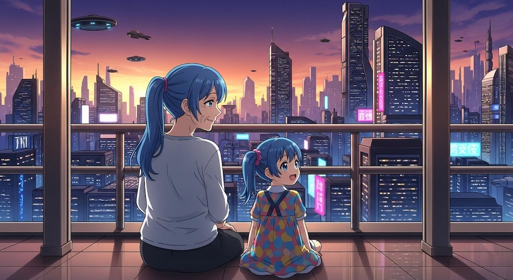 青ぽに婆さんと 孫ぽに