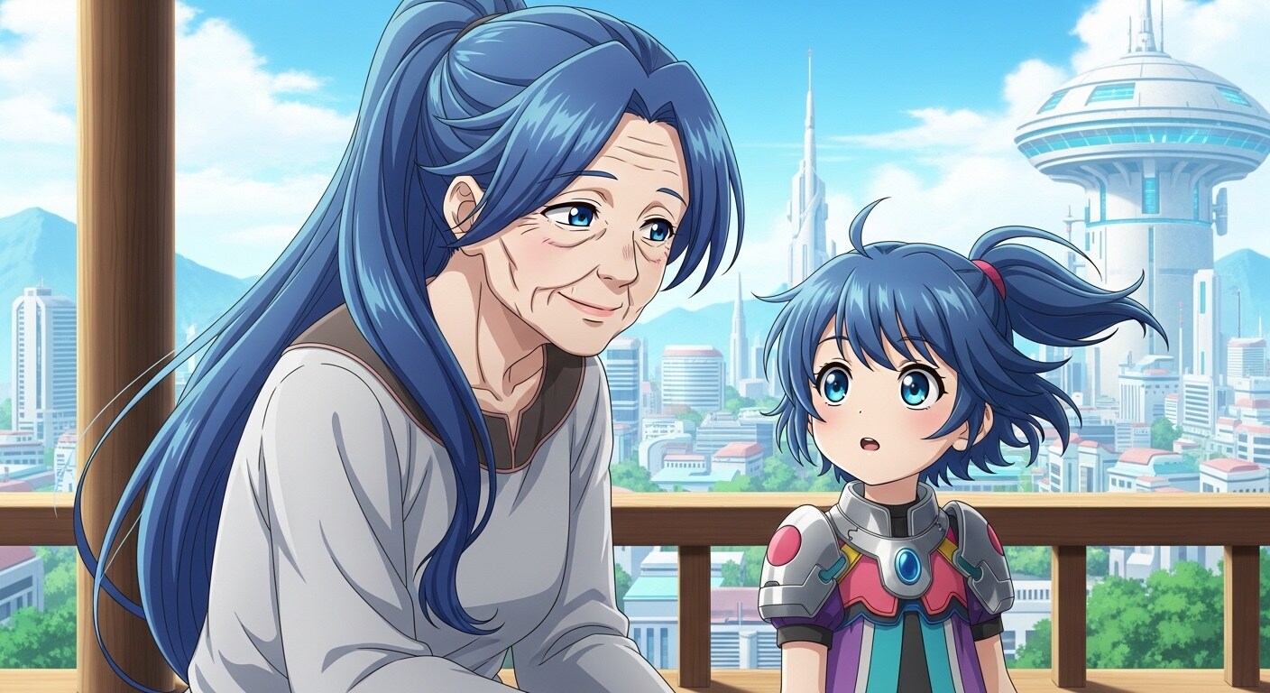 青ぽに婆さんと 孫ぽに | の人気AIイラスト・グラビア