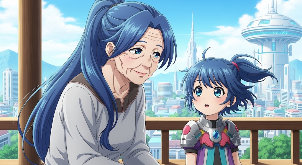 青ぽに婆さんと 孫ぽに
