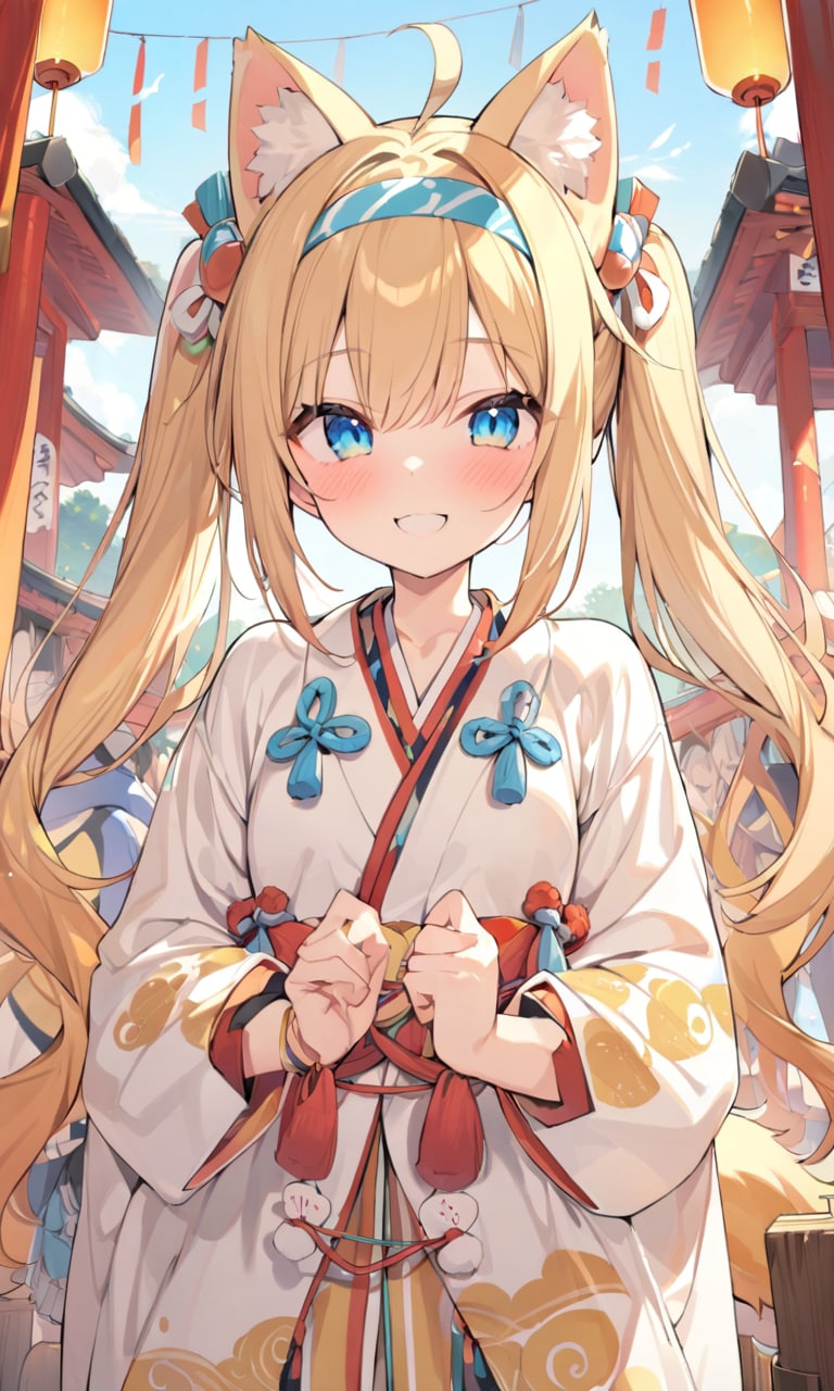 こるり「猫耳祭りと聞きまして」まや「メタはやめろ」 | の人気AIイラスト・グラビア