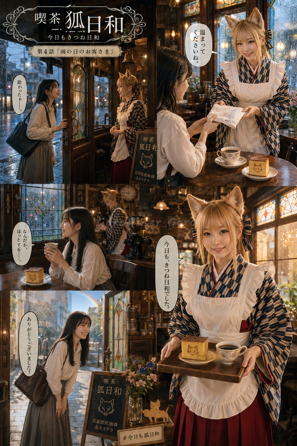 今日もきつね日和 第4話 雨の日のお客様