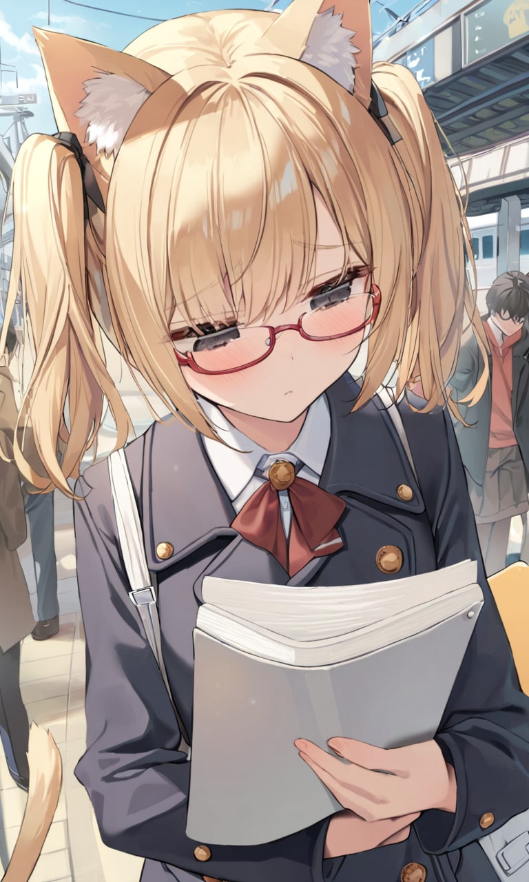 まや「ねむ、ふぅ」こるり「真面目だねえ」まや「テスト勉強せえよ」 | の人気AIイラスト・グラビア