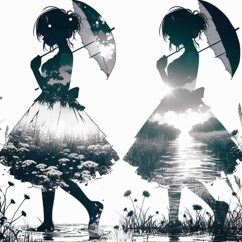 二重露光と少女46