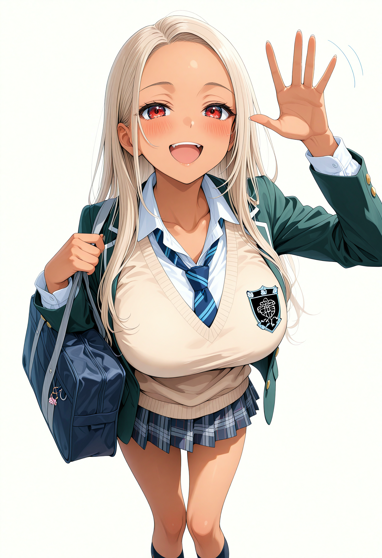 金髪ギャル JK制服