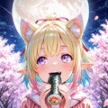 4枚）夜桜と恵方巻 2枚目