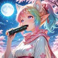 4枚）夜桜と恵方巻 4枚目