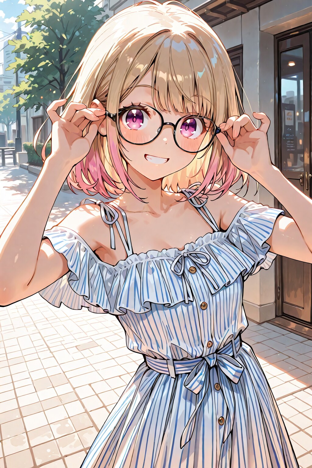メガネ美少女