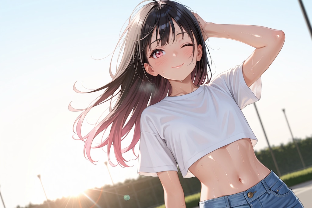 【本日の板野ちゃん】「すっごい暑いね～・・・」