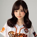 【38年ぶり、阪神日本一】可愛い、阪神タイガース ファンの女の子 #2【DALL-E3】 4枚目