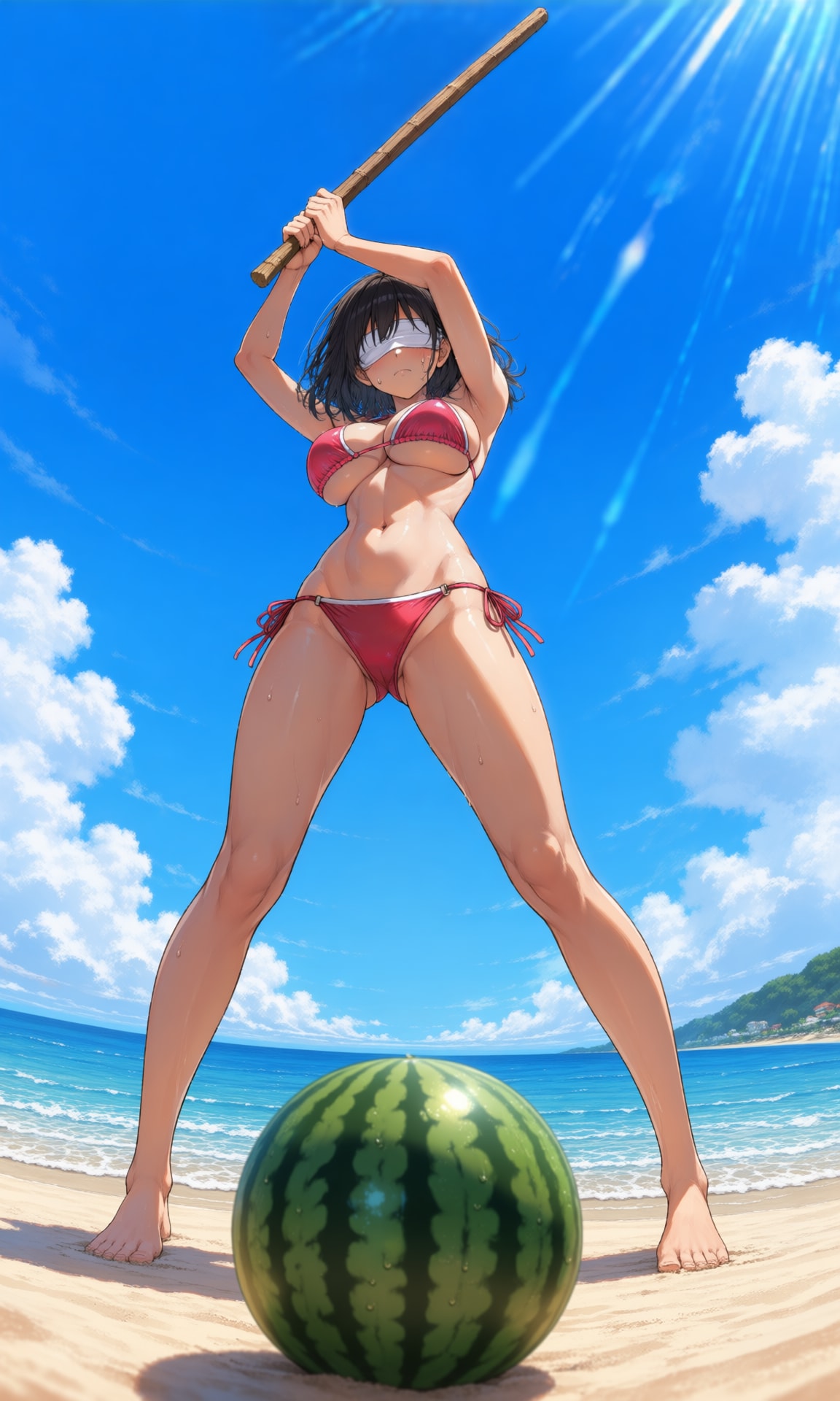 スイカ割り