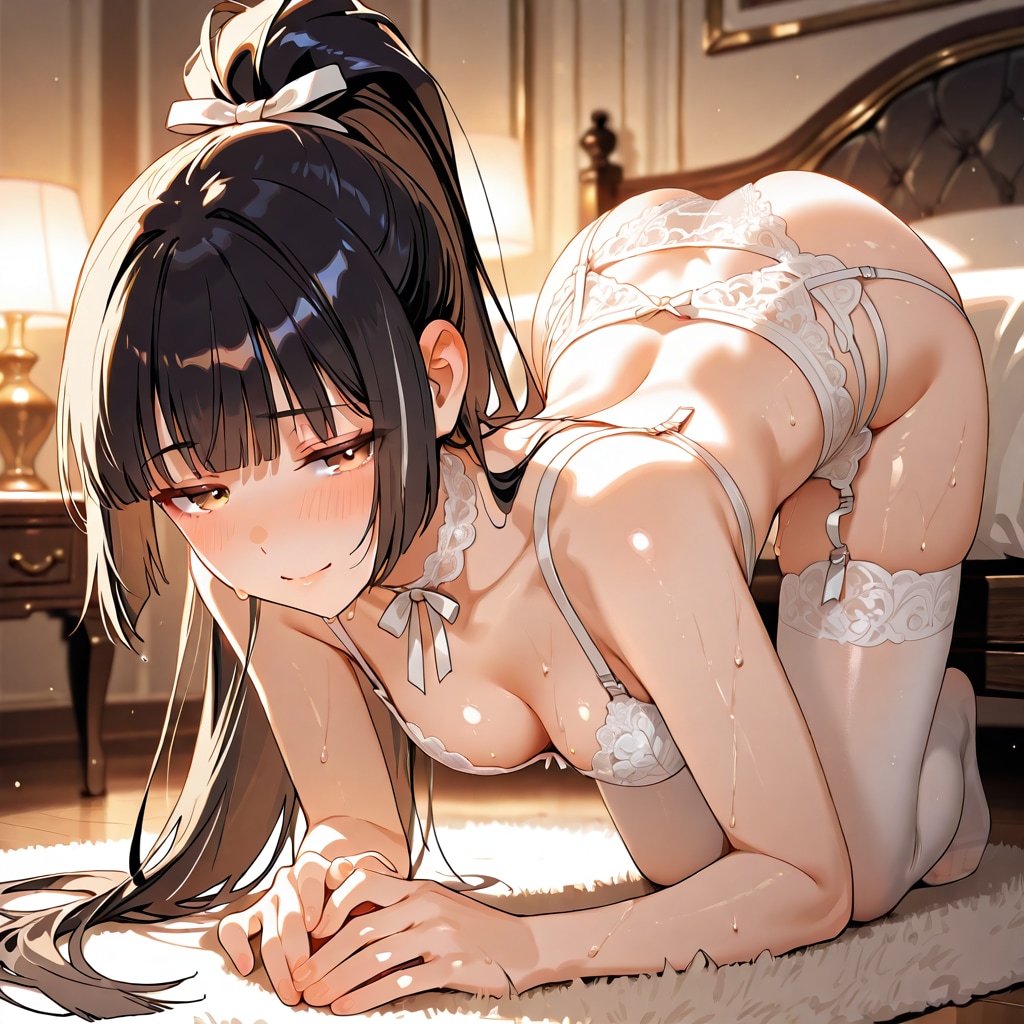 ツインテちゃんとポニテちゃん　今日はどちらがお相手しますか？　え？二人とも？（ツインテ生成に失敗）