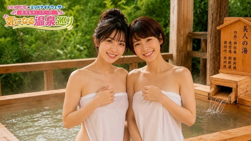 ミッドナイトウェザー特集　お天気キャスターの気になる温泉巡り1 前編