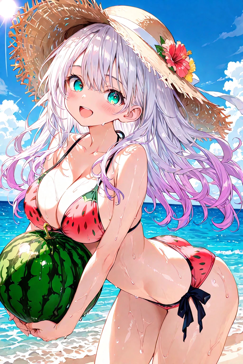 真咲とスイカ割り、しよ♪🍉