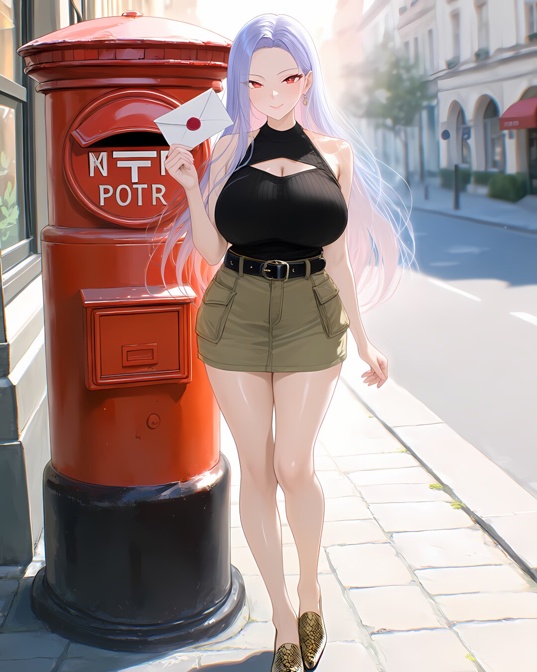 📮ふみの日＆レトロポストで投函✨ | の人気AIイラスト・グラビア