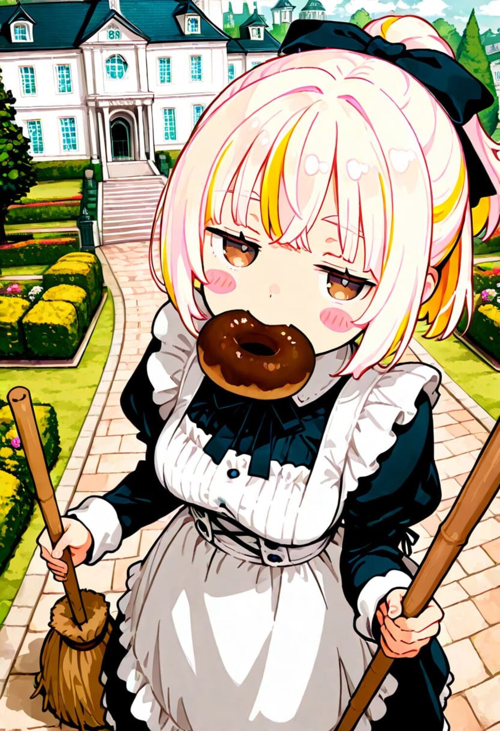 主人をこき使おうとするメイド