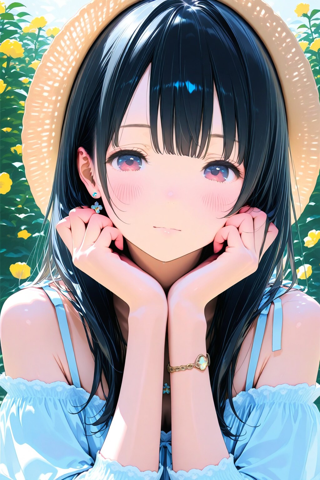 美女の芸術的超絶極細線画肖像