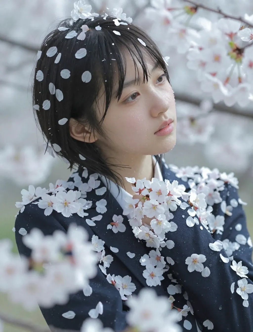 季節外れの桜まみれ