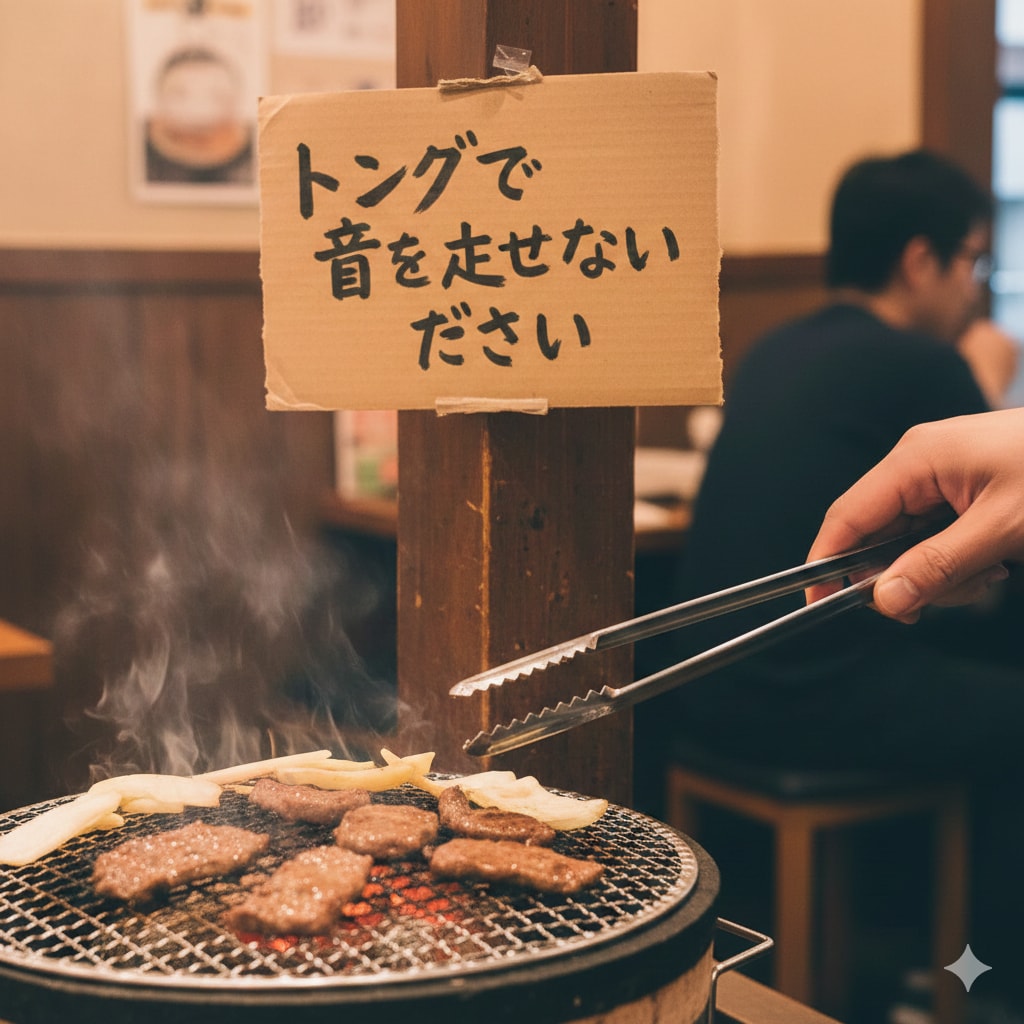 トングで音を立てないでください！