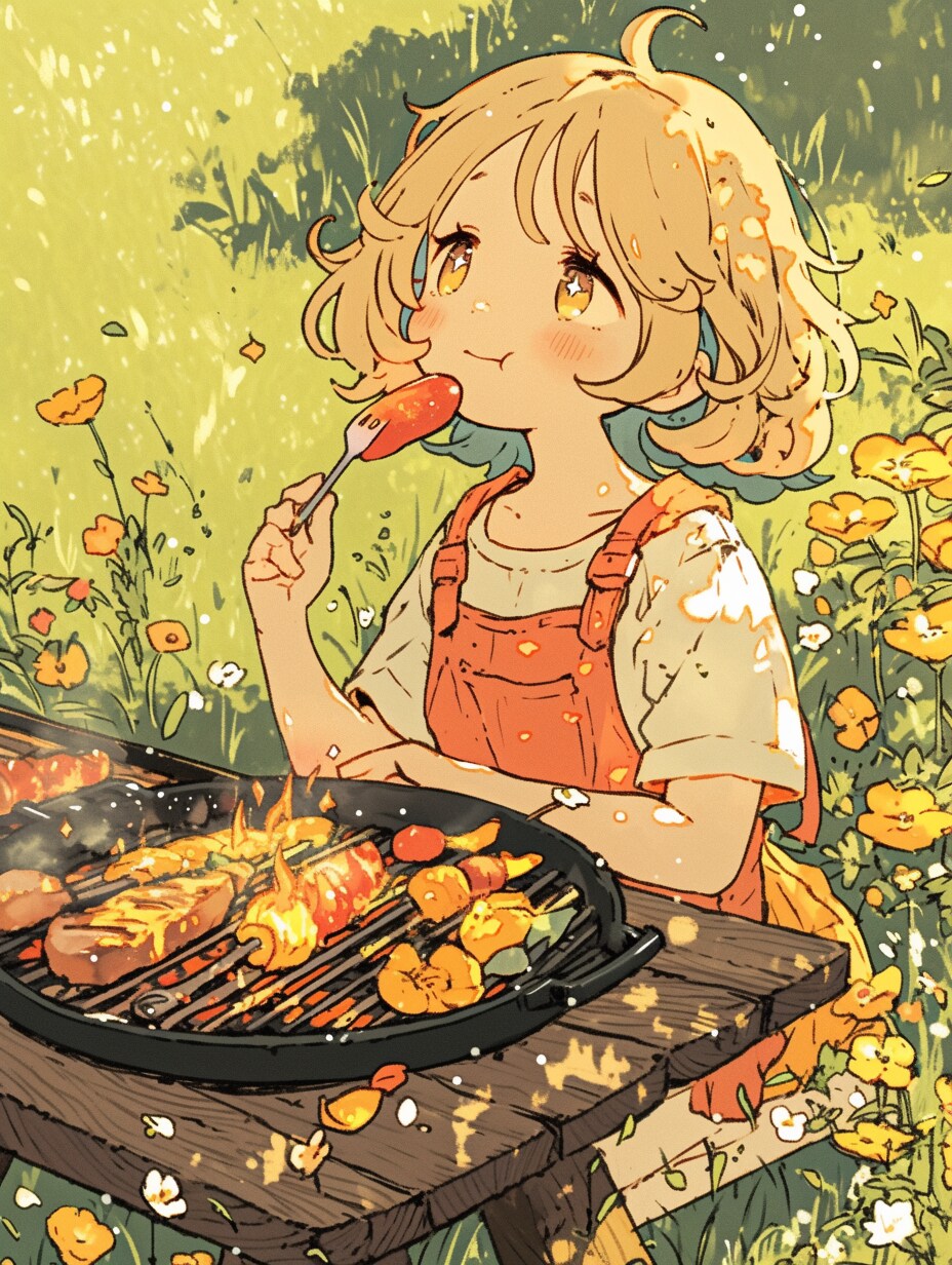 くま娘、バーベキュー日和！🐾