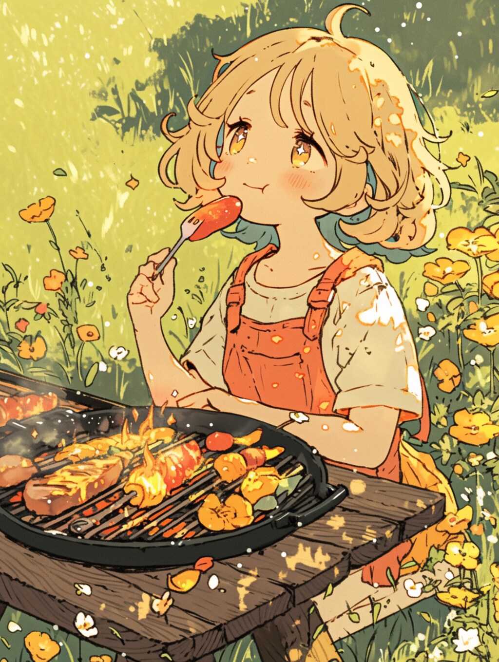 くま娘、バーベキュー日和！🐾