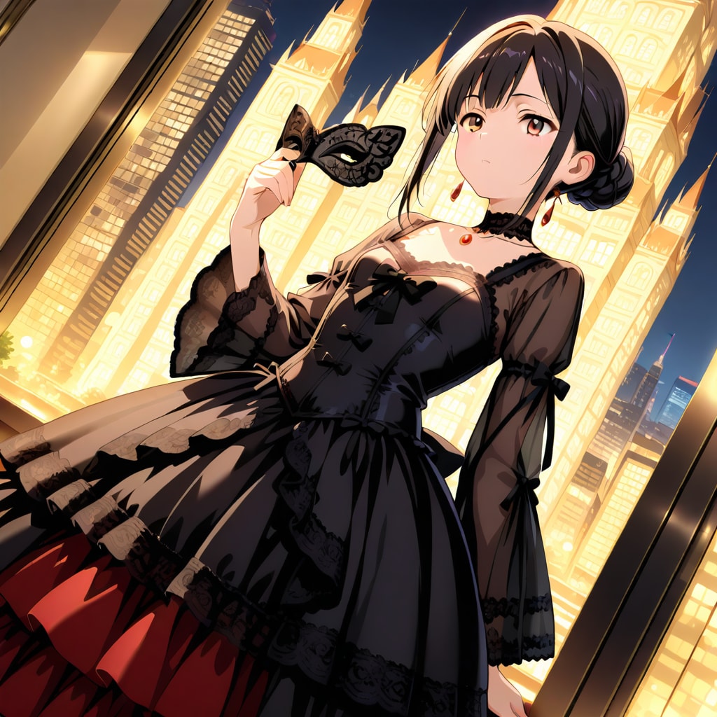 貴族令嬢（仮面舞踏会） | の人気AIイラスト・グラビア