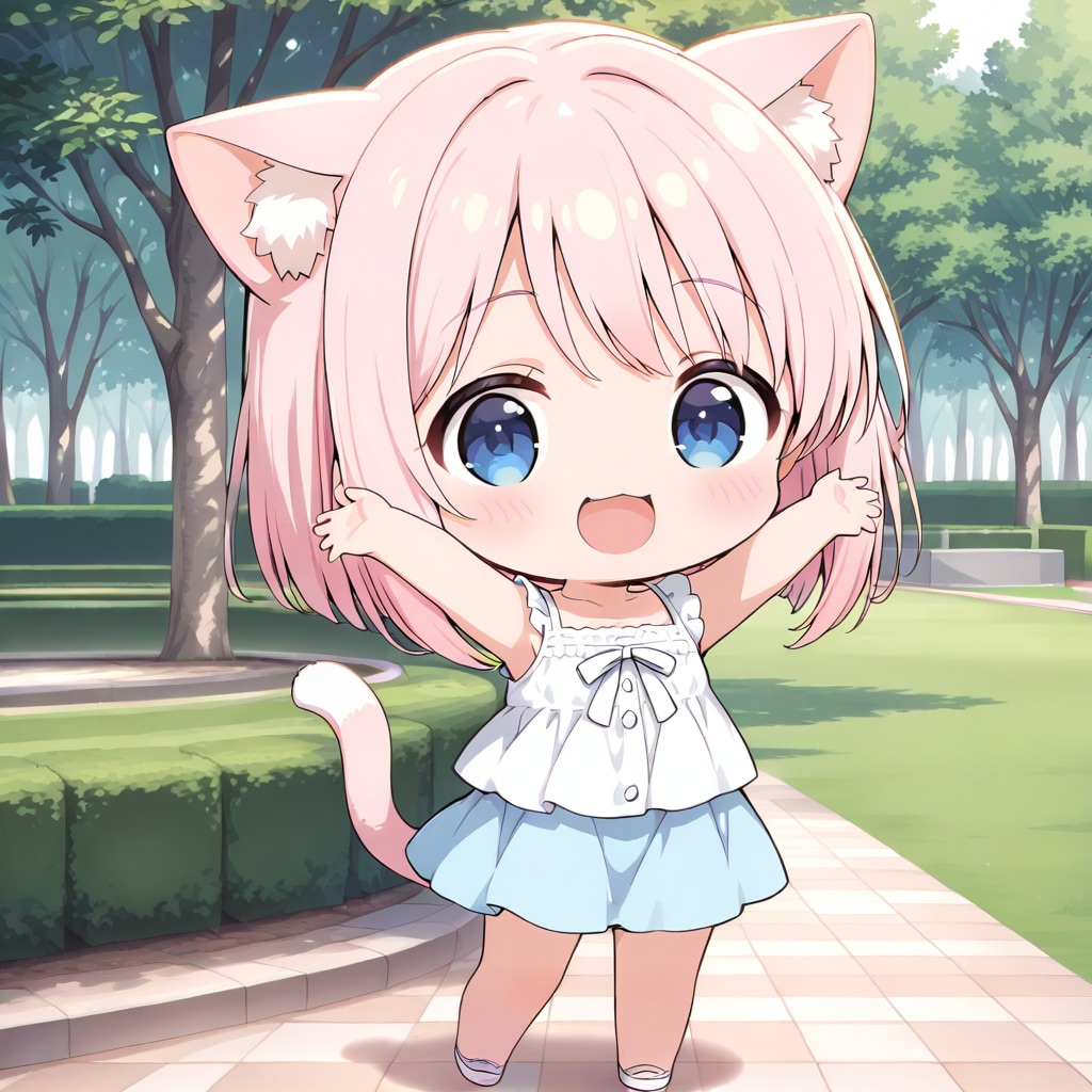 千夏ちゃんとおはようにゃん♡