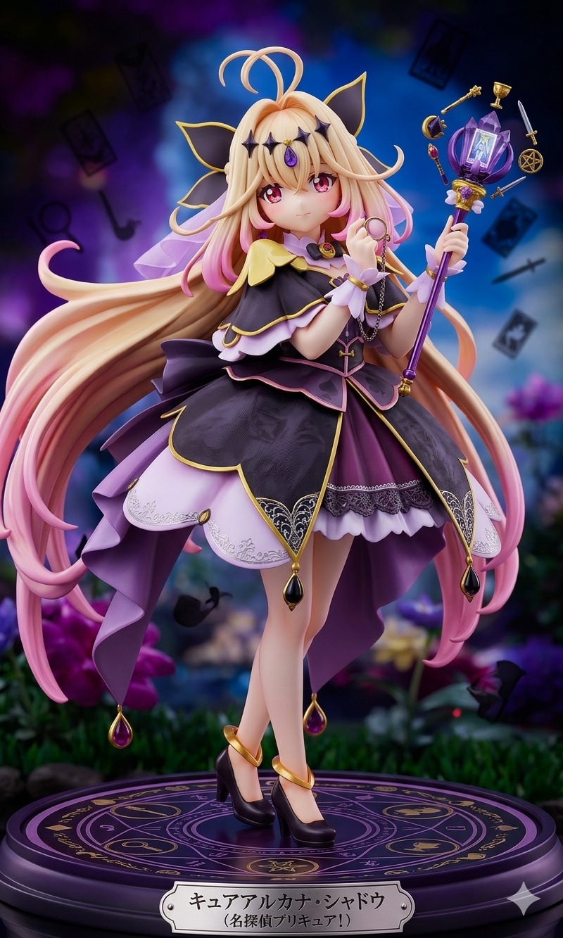 キュアアルカナ・シャドウ (名探偵プリキュア！)アクリルドールフィギュア | の人気AIイラスト・グラビア