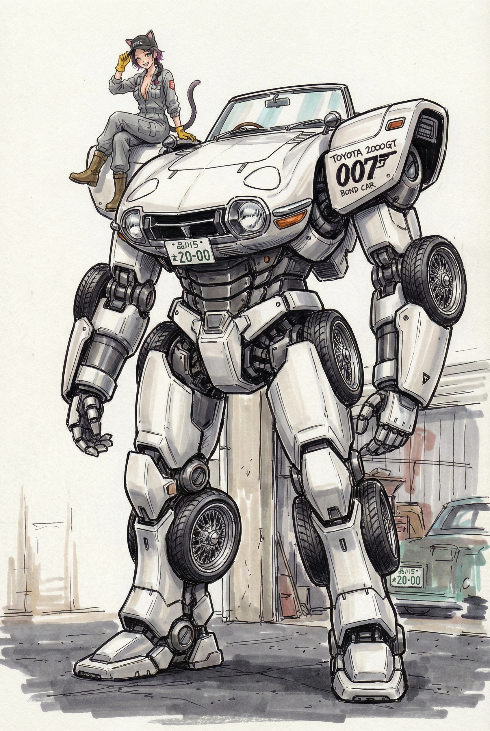 MI-6(劇場版)製ロボと蒼那 | の人気AIイラスト・グラビア