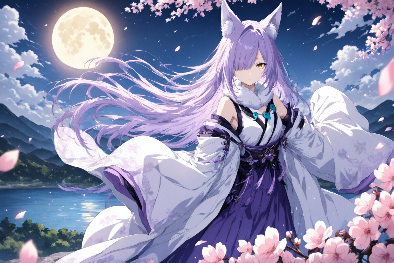 神使の白狐 | の人気AIイラスト・グラビア