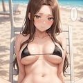 ビーチで遊ぶ一軍ギャルズ オタクの姉編 8枚目