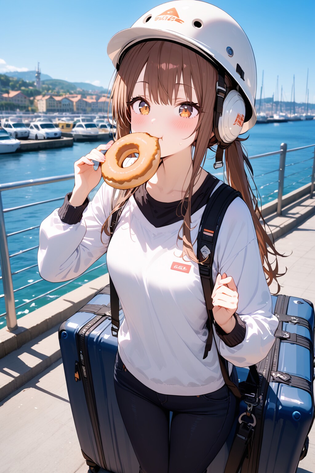 ドーナツと彼女 | の人気AIイラスト・グラビア