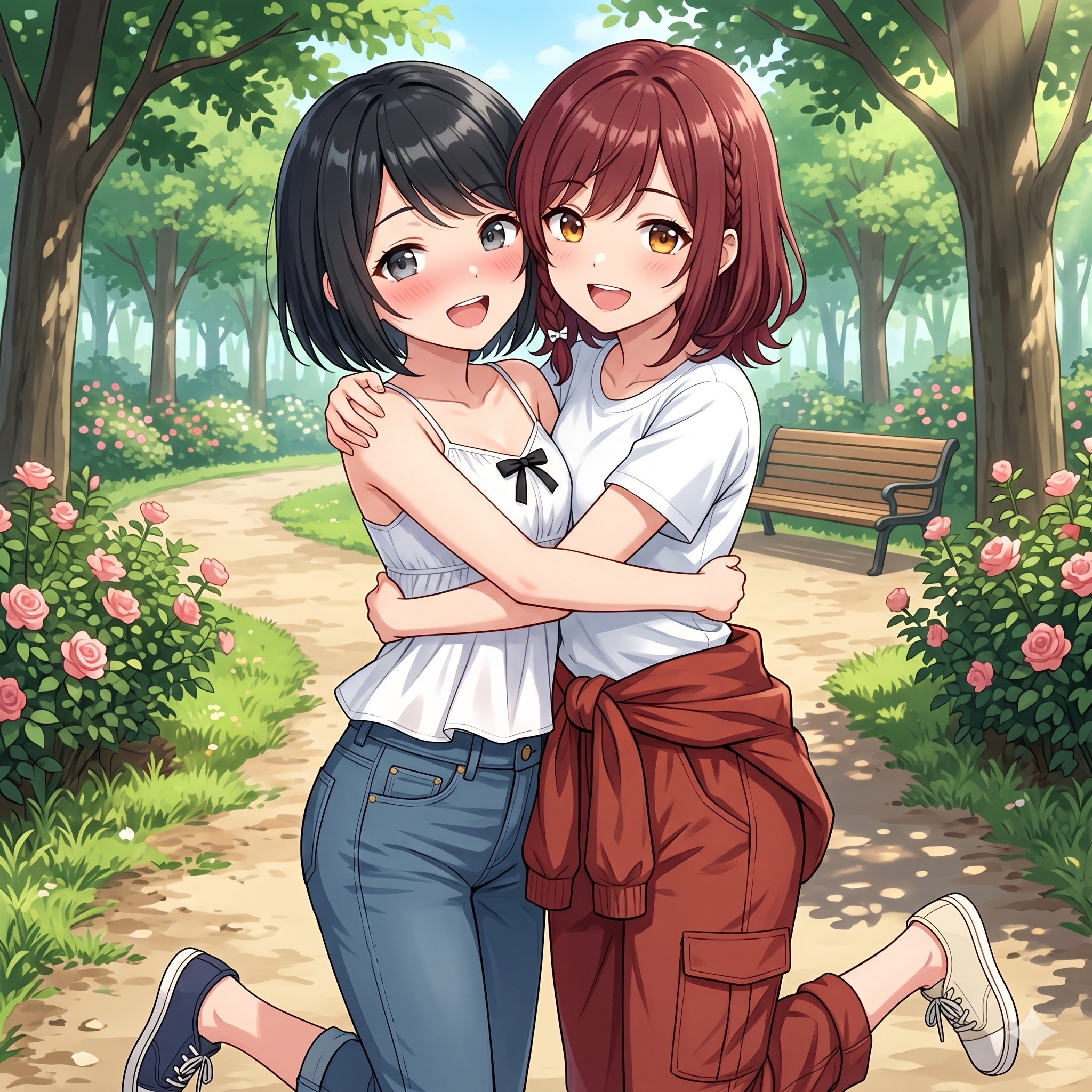 あの子とハイチーズ（りえちゃん） | の人気AIイラスト・グラビア