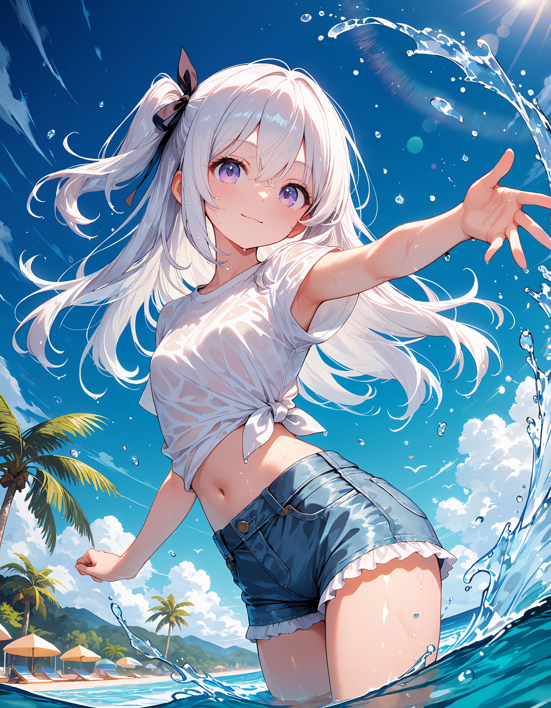 水遊び