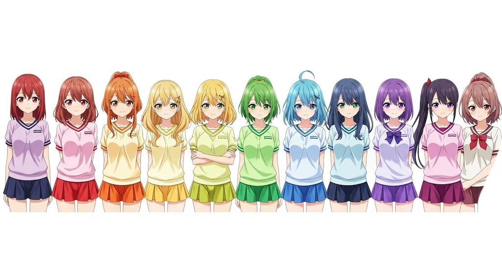 ぽにちゃん 色分けチャレンジ_Flow