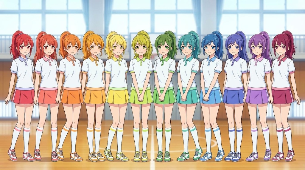 ぽにちゃん 色分けチャレンジ_Flow