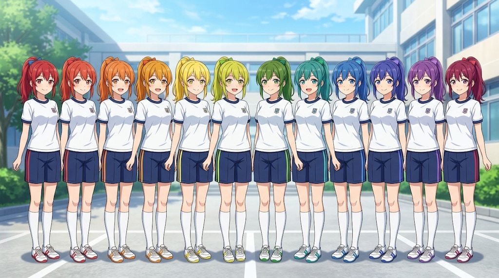 ぽにちゃん 色分けチャレンジ_Flow