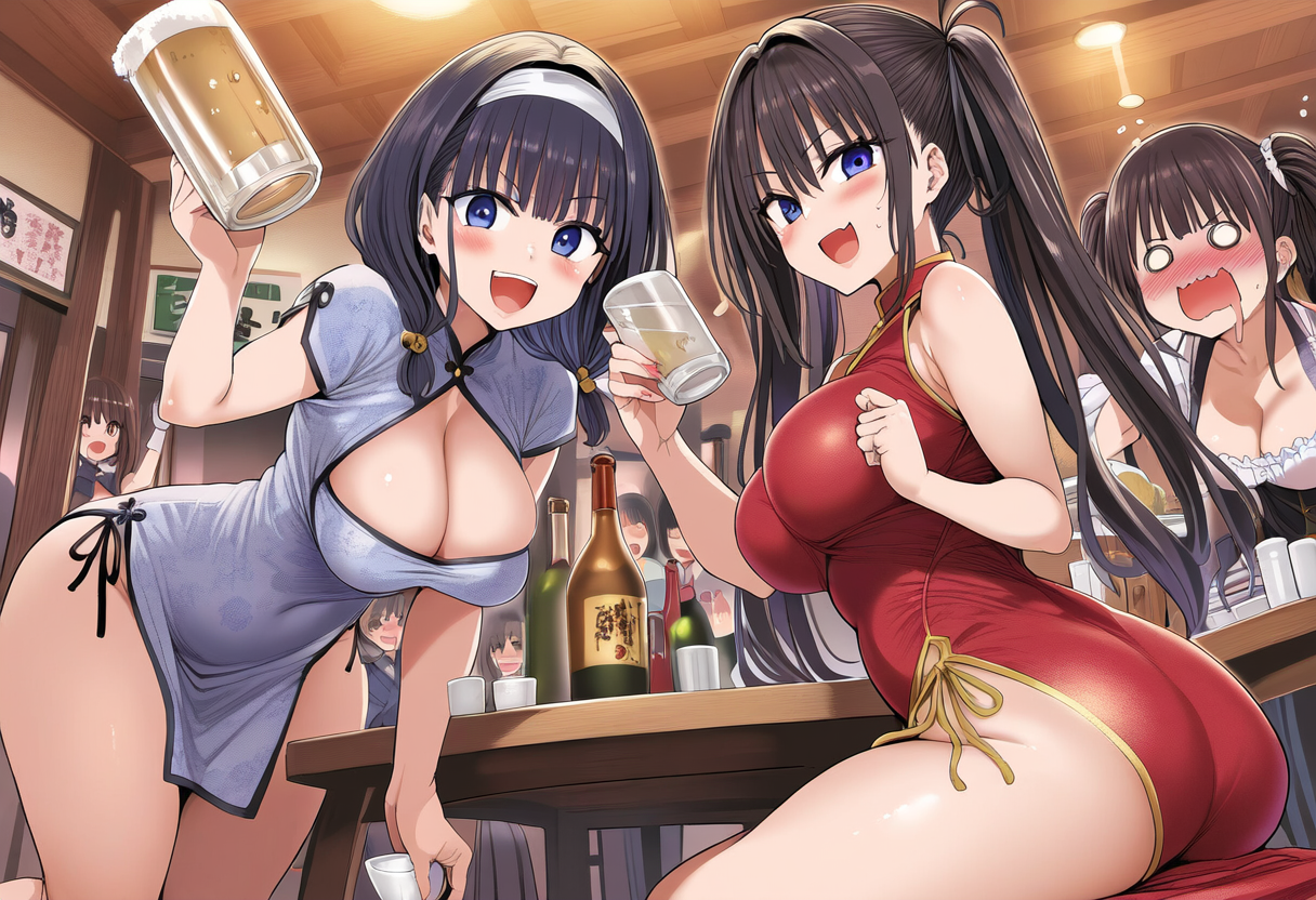 「お兄さんも一緒に飲む？」