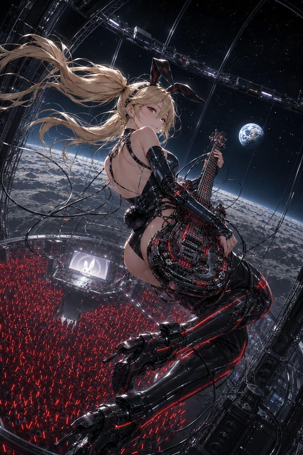 バニーガール月面ライブ