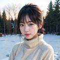 雪ポートレート 7/8 7枚目
