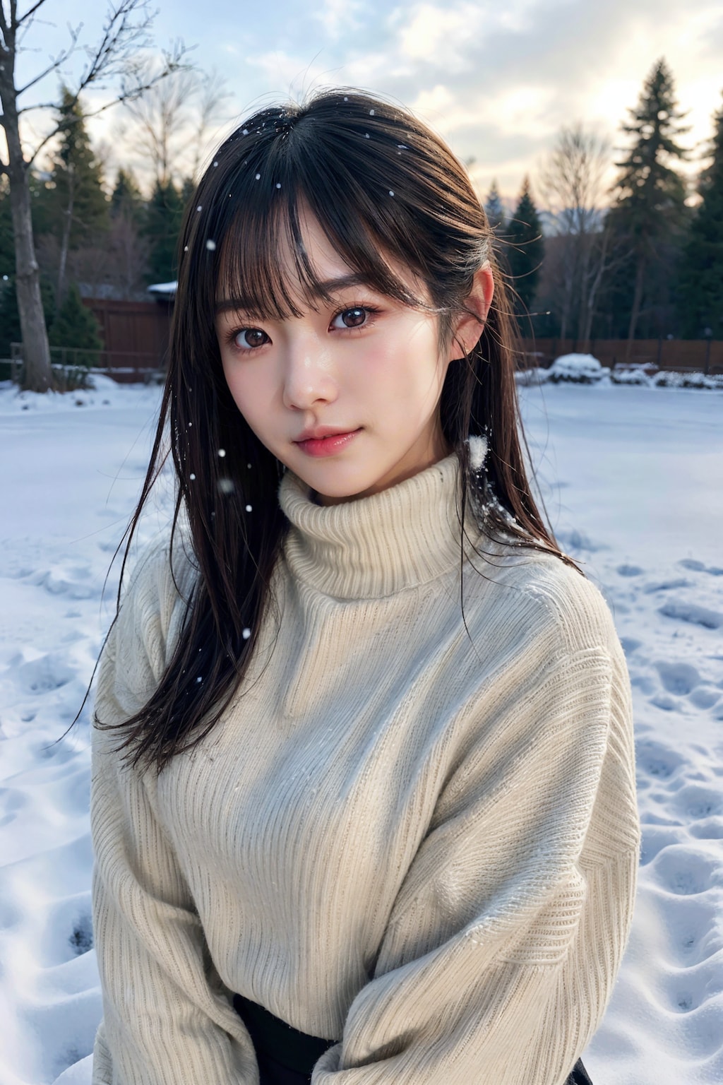 雪ポートレート 7/8