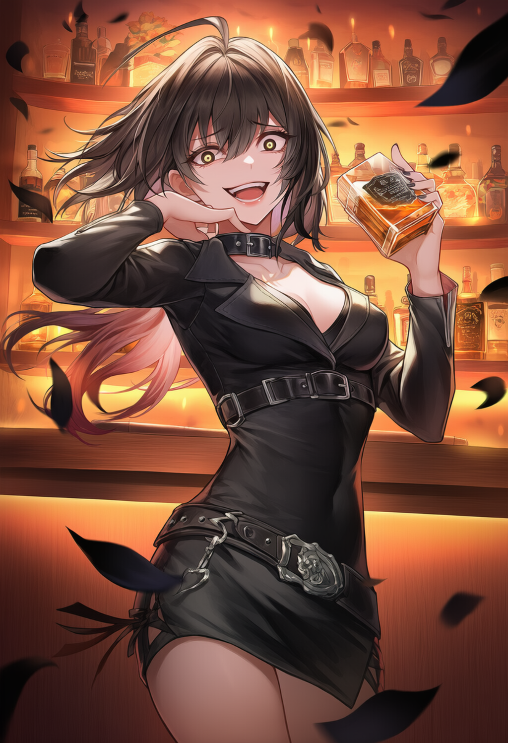 服部先輩はウイスキーのロック