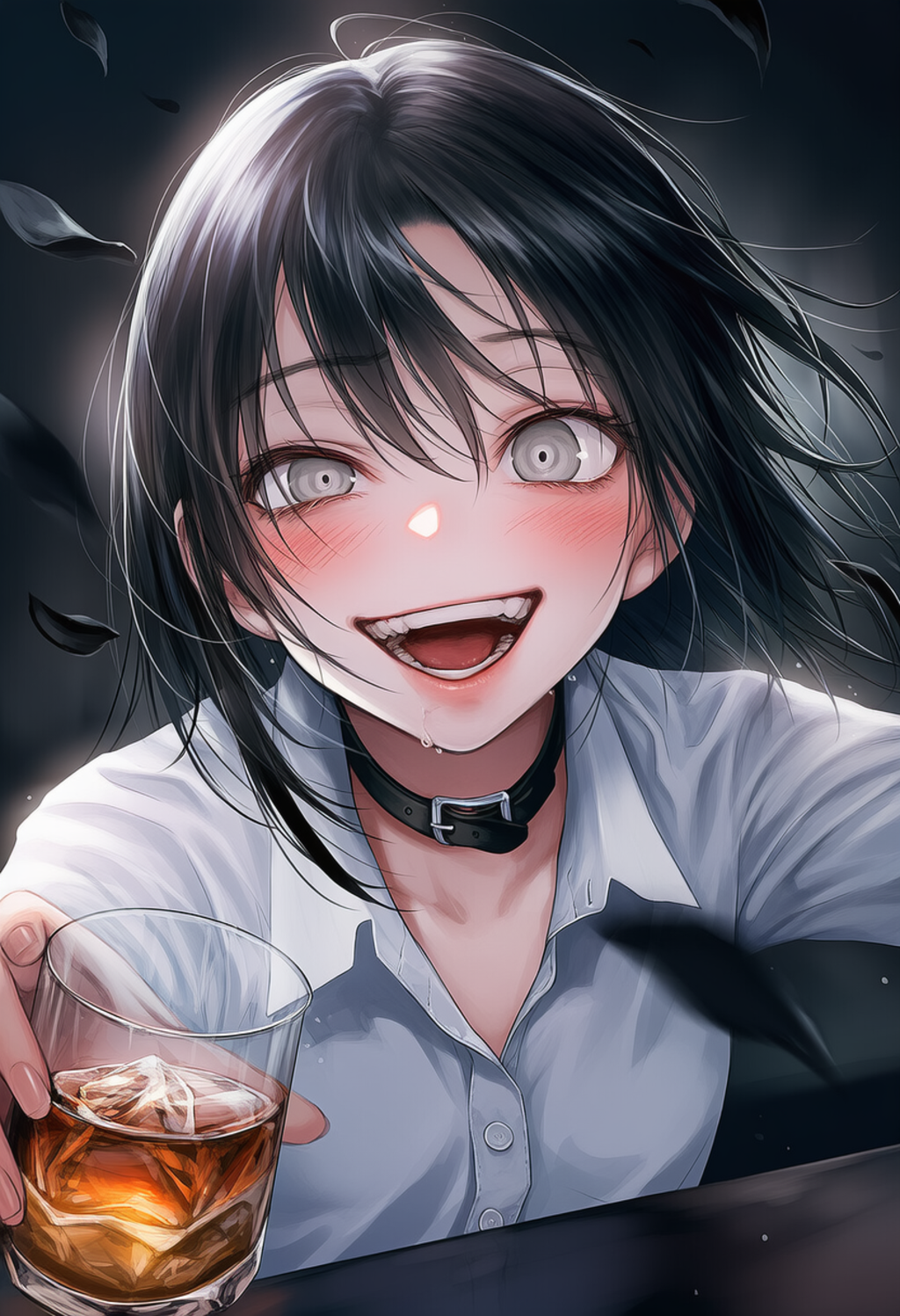 服部先輩はウイスキーのロック