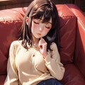 昼寝中の少女 5枚目