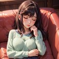 昼寝中の少女 7枚目