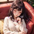昼寝中の少女 3枚目